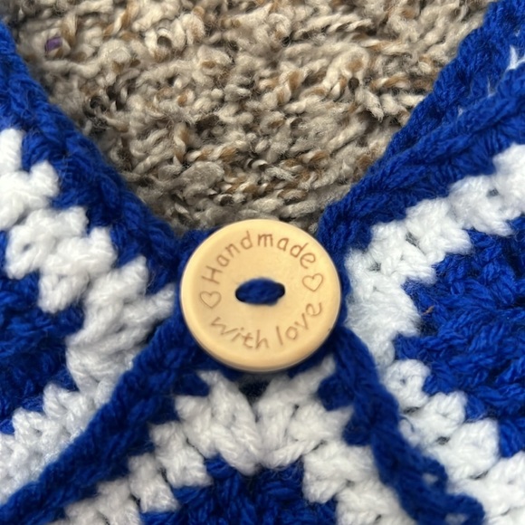 Handmade 💙❄️ blue snowflake shoulder bag - Picture 4 of 8